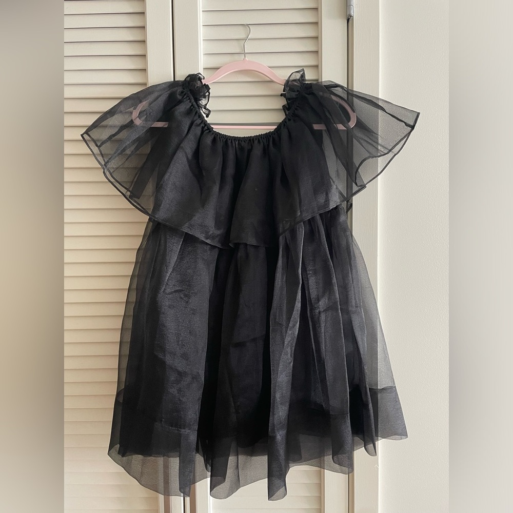 Cynthia Rowley black mini party dress